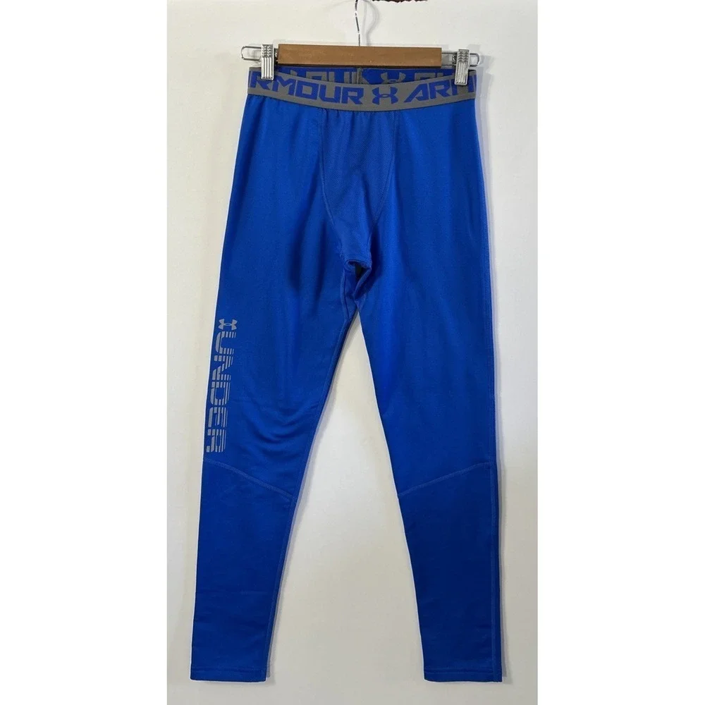 Boys Under Armour Base Layer Leggings Fitted Coldgear‎ Stretch Bottoms YL large